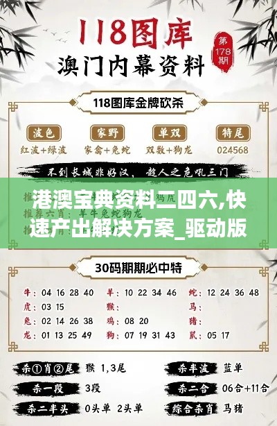 港澳宝典资料二四六,快速产出解决方案_驱动版RHY9.93
