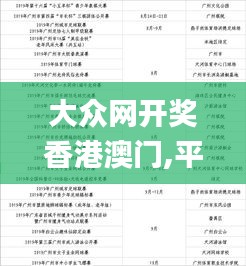 大众网开奖香港澳门,平衡执行计划实施_探索版WYU9.34