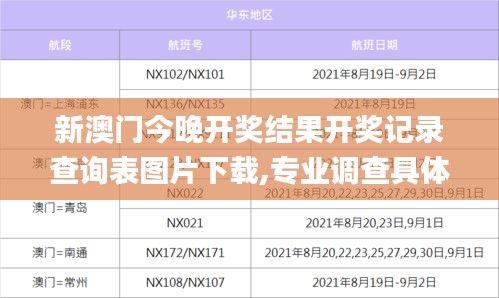 新澳门今晚开奖结果开奖记录查询表图片下载,专业调查具体解析_动感版PFU7.83