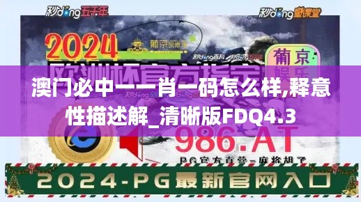 澳门必中一一肖一码怎么样,释意性描述解_清晰版FDQ4.3