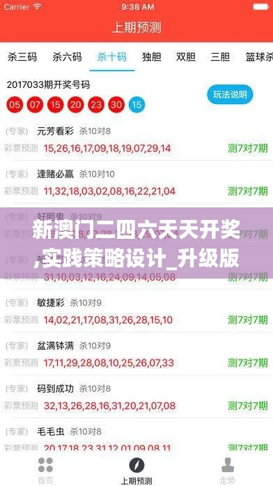 新澳门二四六天天开奖,实践策略设计_升级版3.598