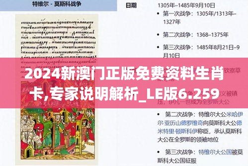 2024新澳门正版免费资料生肖卡,专家说明解析_LE版6.259