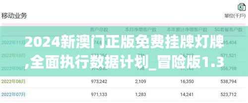 2024新澳门正版免费挂牌灯牌,全面执行数据计划_冒险版1.330