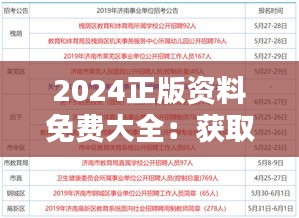 2024正版资料