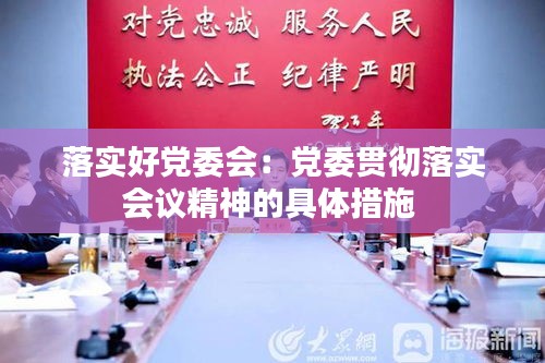 落实好党委会：党委贯彻落实会议精神的具体措施 