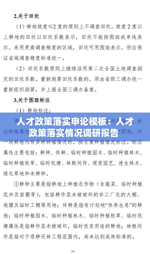 人才政策落实申论模板：人才政策落实情况调研报告 