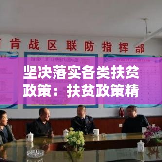 坚决落实各类扶贫政策：扶贫政策精准落实 