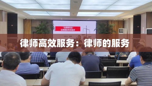 律师高效服务：律师的服务 