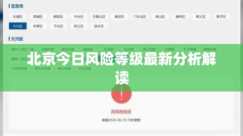 北京今日风险等级最新分析解读