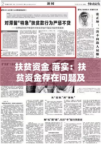 扶贫资金 落实：扶贫资金存在问题及整改措施 