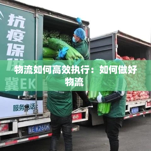 物流如何高效执行：如何做好物流 