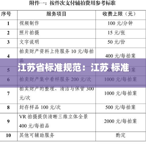 江苏省标准规范：江苏 标准 
