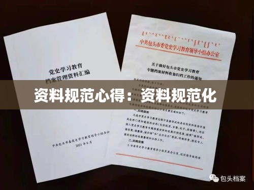 资料规范心得：资料规范化 