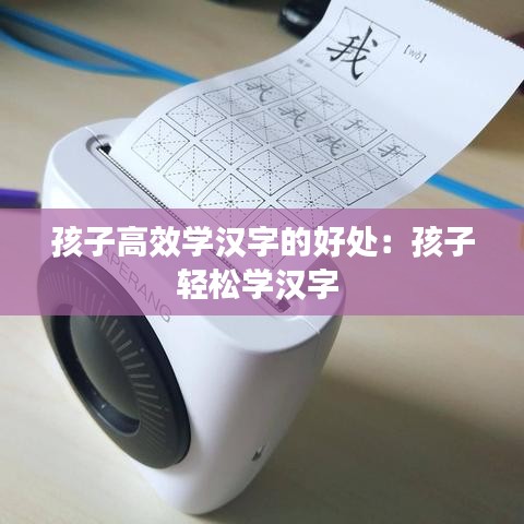 孩子高效学汉字的好处：孩子轻松学汉字 