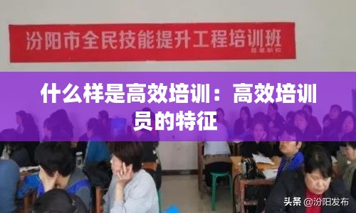 什么样是高效培训：高效培训员的特征 