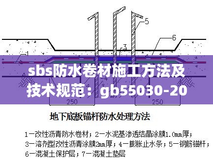 sbs防水卷材施工方法及技术规范：gb55030-2022防水施工规范 