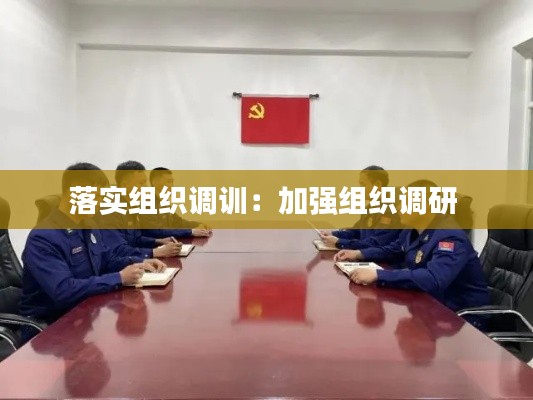 落实组织调训：加强组织调研 