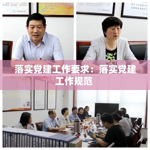 落实党建工作要求：落实党建工作规范 
