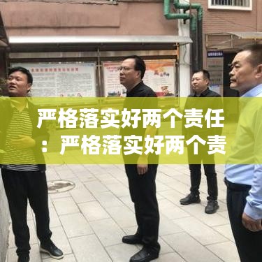 严格落实好两个责任：严格落实好两个责任是指什么 