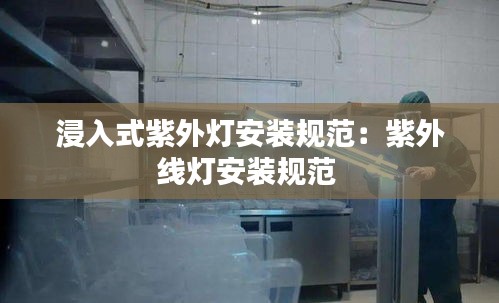 浸入式紫外灯安装规范：紫外线灯安装规范 