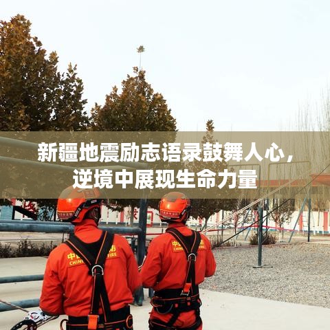 新疆地震励志语录鼓舞人心，逆境中展现生命力量