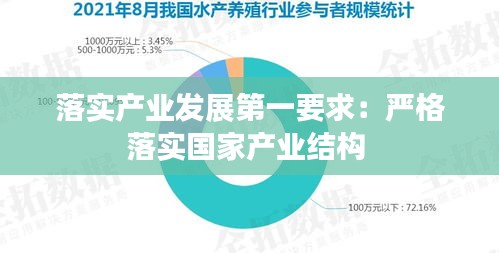 落实产业发展第一要求：严格落实国家产业结构 