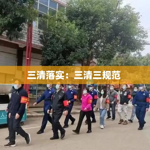 三清落实：三清三规范 