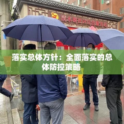 落实总体方针：全面落实的总体防控策略 