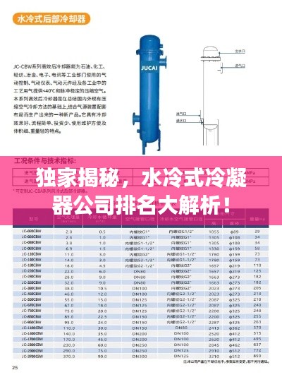 独家揭秘，水冷式冷凝器公司排名大解析！