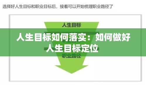 人生目标如何落实：如何做好人生目标定位 