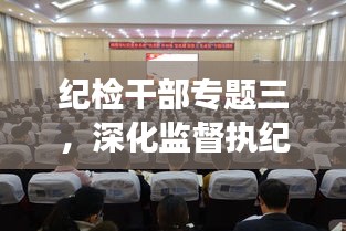 纪检干部专题三，深化监督执纪，助力全面从严治党纵深发展