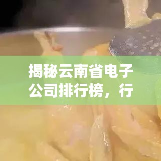 揭秘云南省电子公司排行榜，行业巨头一网打尽！