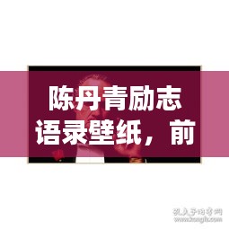 陈丹青励志语录壁纸，前行之力，鼓舞人心