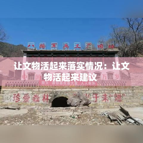 让文物活起来落实情况：让文物活起来建议 