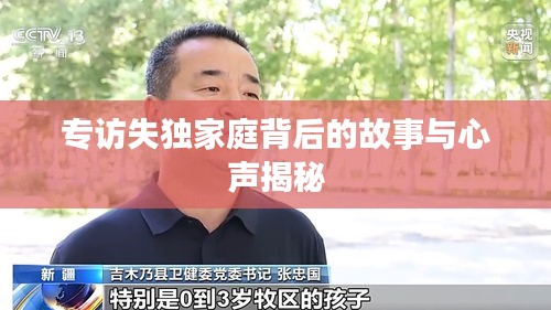 专访失独家庭背后的故事与心声揭秘