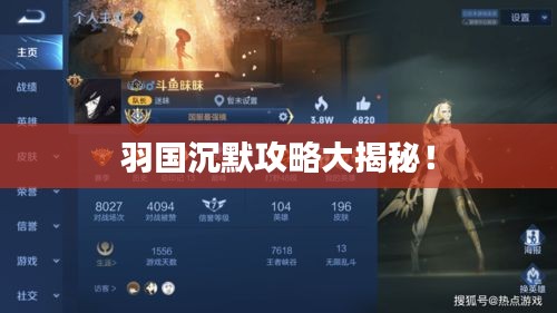 羽国沉默攻略大揭秘！