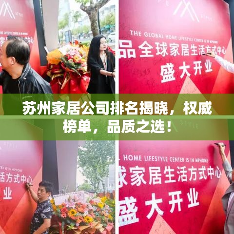 苏州家居公司排名揭晓，权威榜单，品质之选！