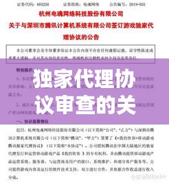 独家代理协议审查的关键环节与流程解析