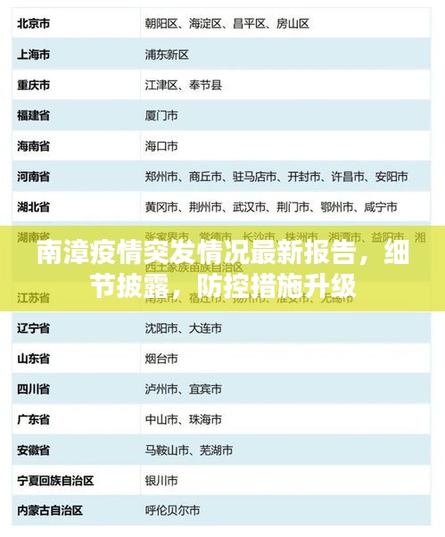 南漳疫情突发情况最新报告，细节披露，防控措施升级