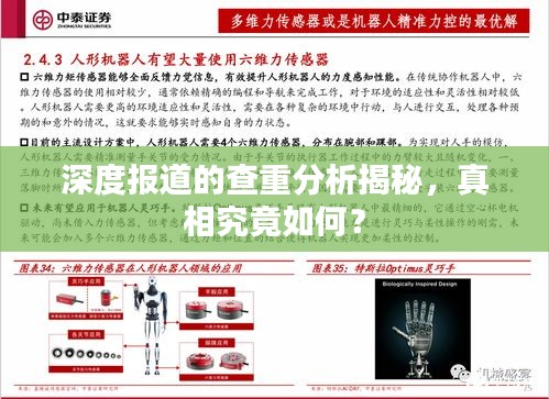 深度报道的查重分析揭秘，真相究竟如何？