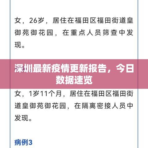 深圳最新疫情更新报告，今日数据速览