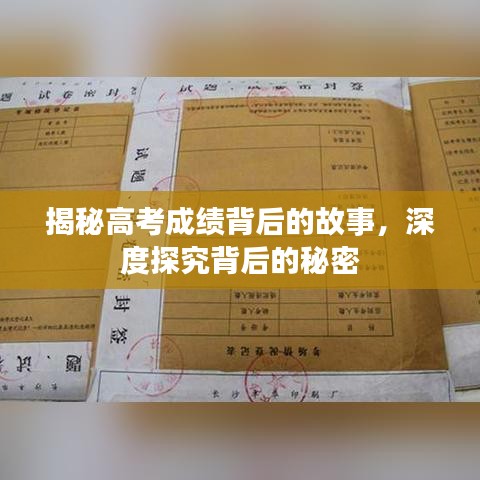 揭秘高考成绩背后的故事，深度探究背后的秘密