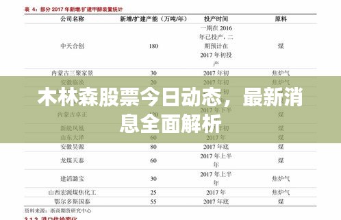 木林森股票今日动态，最新消息全面解析