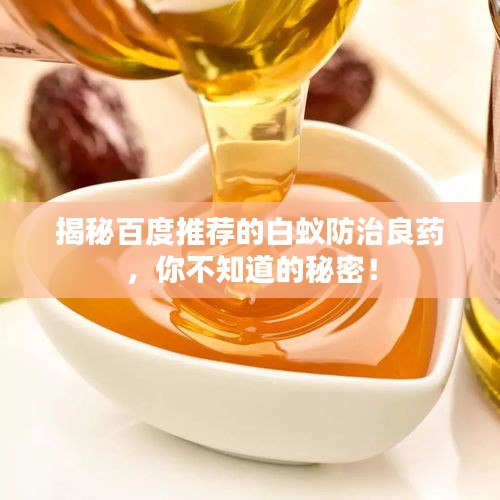 揭秘百度推荐的白蚁防治良药，你不知道的秘密！
