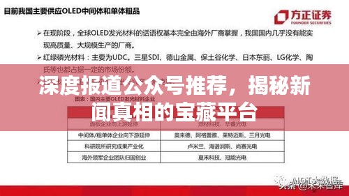 深度报道公众号推荐，揭秘新闻真相的宝藏平台