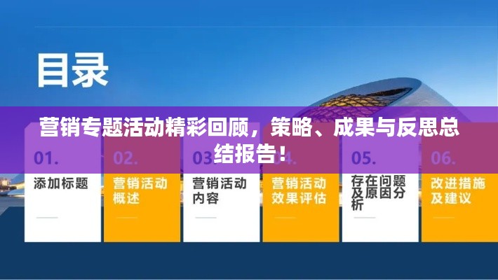 营销专题活动精彩回顾，策略、成果与反思总结报告！