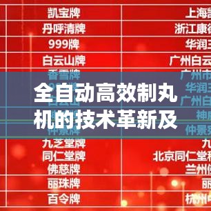 全自动高效制丸机的技术革新及其在制药工业的应用实践