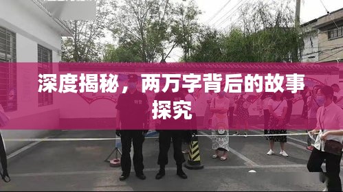 深度揭秘，两万字背后的故事探究