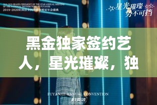 黑金独家签约艺人，星光璀璨，独家魅力闪耀全场