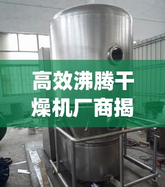 高效沸腾干燥机厂商揭秘，专业制造，品质卓越